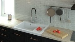 NERO 800 Granit Evye 1 Gözlü Damlalıklı