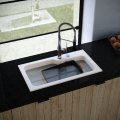 AKO 800 Granit Evye 1,5 Gözlü Damlalıksız