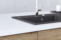 IVO 850 Tezgah Üstü Granit Evye 1 Gözlü Damlalıklı