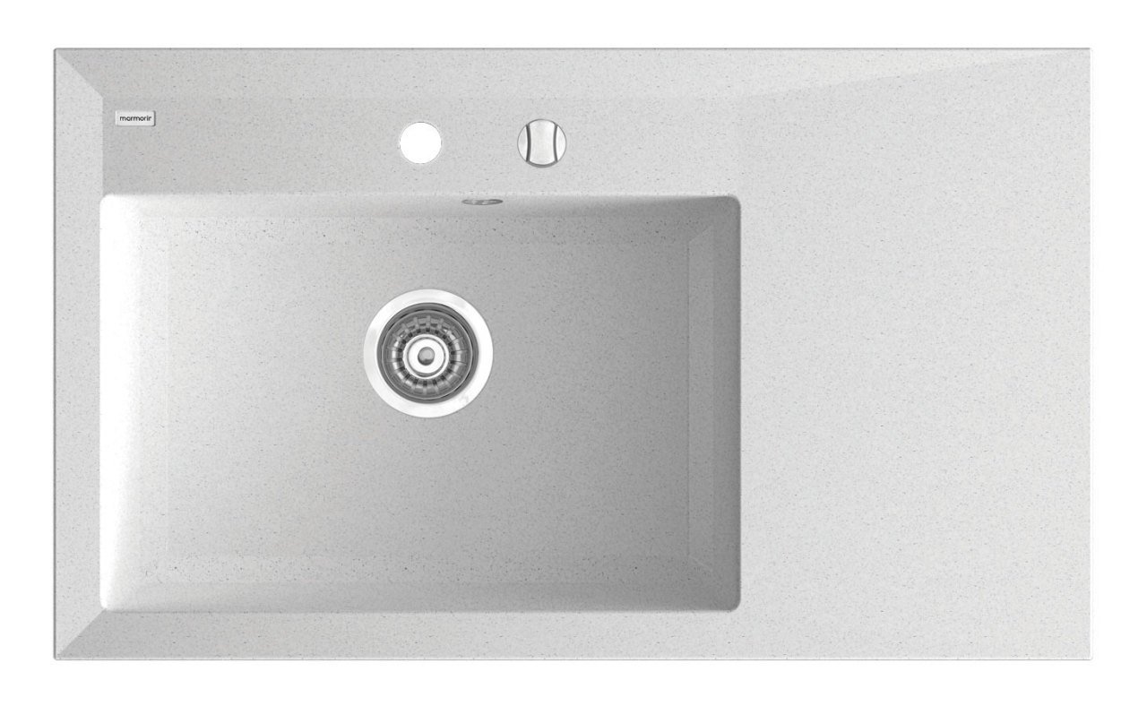 IVO 843 Granit Evye Tezgaha Sıfır 1 Gözlü Damlalıklı