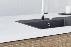 IVO 843 Granit Evye Tezgaha Sıfır 1 Gözlü Damlalıklı