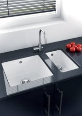 Fado 460 Granit Evye 1 Gözlü Damlalıksız Mermer Beyazı