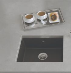 Fado 560 Granit Eviye 1 Gözlü Damlalıksız Mermer Beyazı