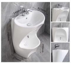 ABDEST LAVABOSU ALT BATARYA SENSÖRLÜ-ÜST BATARYA MANUEL