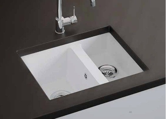 Fado 560 Tezgah Altı Granit Evye 1,5 Gözlü Damlalıksız