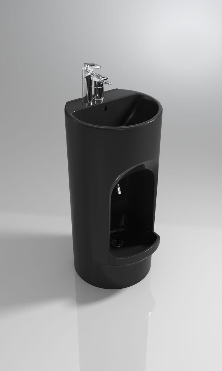 ABDEST LAVABOSU ALT VE ÜST BATARYA MANUEL SİYAH