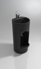 ABDEST LAVABOSU ALT VE ÜST BATARYA MANUEL SİYAH