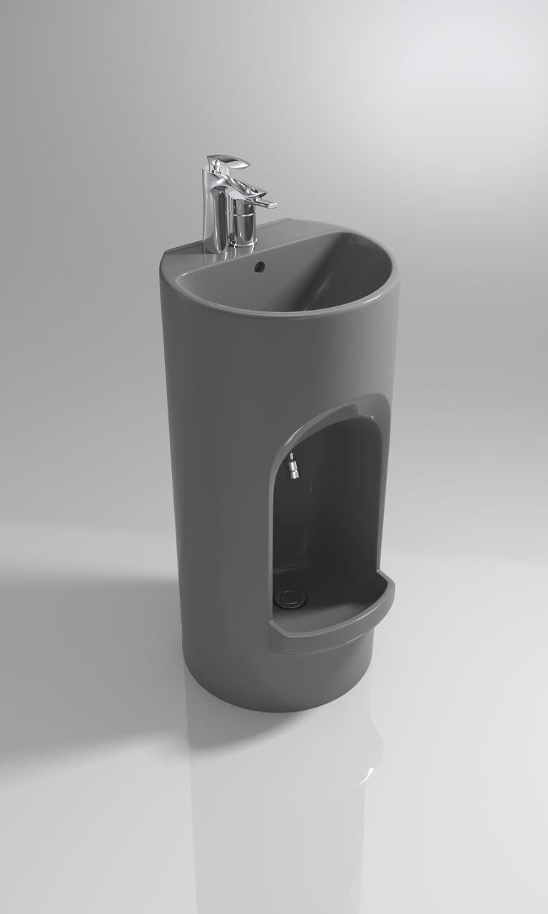 ABDEST LAVABOSU ALT VE  ÜST BATARYA MANUEL GRİ