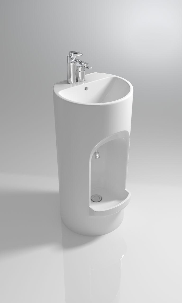 ABDEST LAVABOSU ALT VE ÜST BATARYA MANUEL BEYAZ