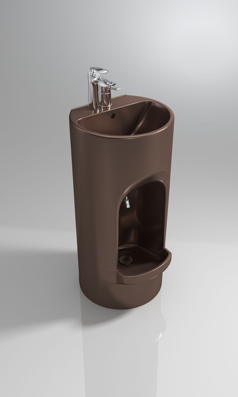 ABDEST LAVABOSU ALT VE ÜST BATARYA MANUEL KAHVERENGİ