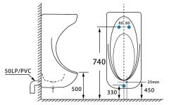 PISUAR SENSÖRLÜ 350X380X880