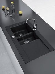 VOGA II 1000 Granit Eviye 1,5 Gözlü Damlalıklı