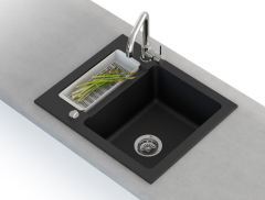 BARIO 600 Granit Evye 1,5 Gözlü Damlalıksız