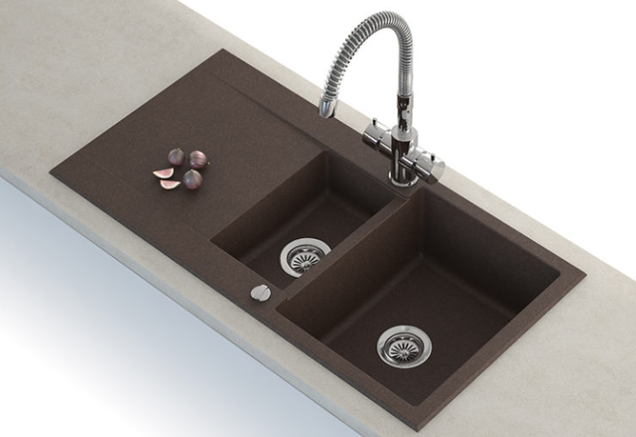 DEBRA 1000 Granit Evye 1,5 Gözlü Damlalıklı