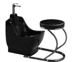 Sandalyeli Abdest Lavabosu Siyah FT083