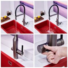 Pvd Kaplama Arıtmalı / Spiralli  Yeni Nesil Batarya  GUN METAL XBG04