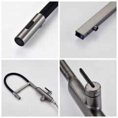 Pvd Kaplama Arıtmalı / Spiralli  Yeni Nesil Batarya  GUN METAL XBG04