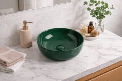 Cırclıght Tezgah Üstü lavabo Moss Green 6005