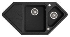 TORRO 980 Granit Köşe Evye 1,5 Gözlü Damlalıklı