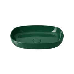 Rectlıght Tezgah Üstü Banyo Lavabosu Moss Green 6005