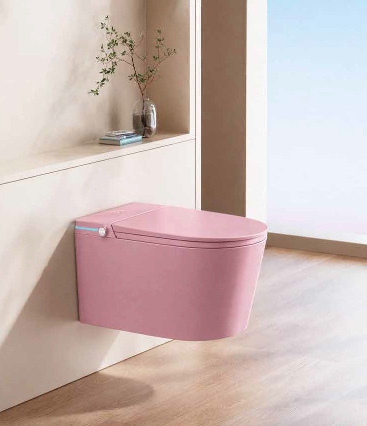 GR 1860B Femıcare Duvara Monte Smart Klozet Pınk