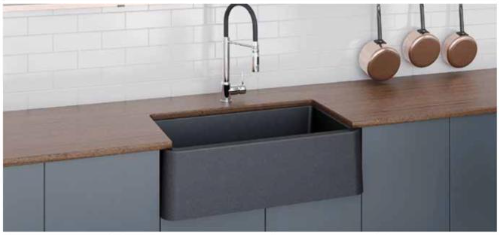 Venus A30 Tezgah Arası Granit Evye 1 Gözlü 762mm Damlalıksız