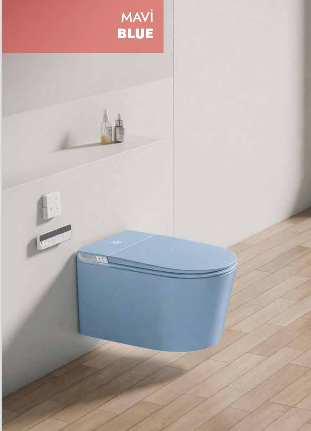 GR 1855 Duvara Monte Smart Klozet Blue