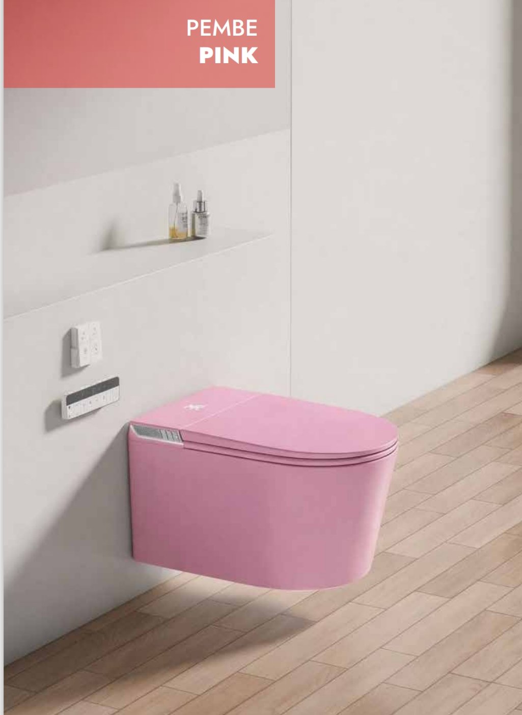 GR 1855 Duvara Monte Smart Klozet Pınk