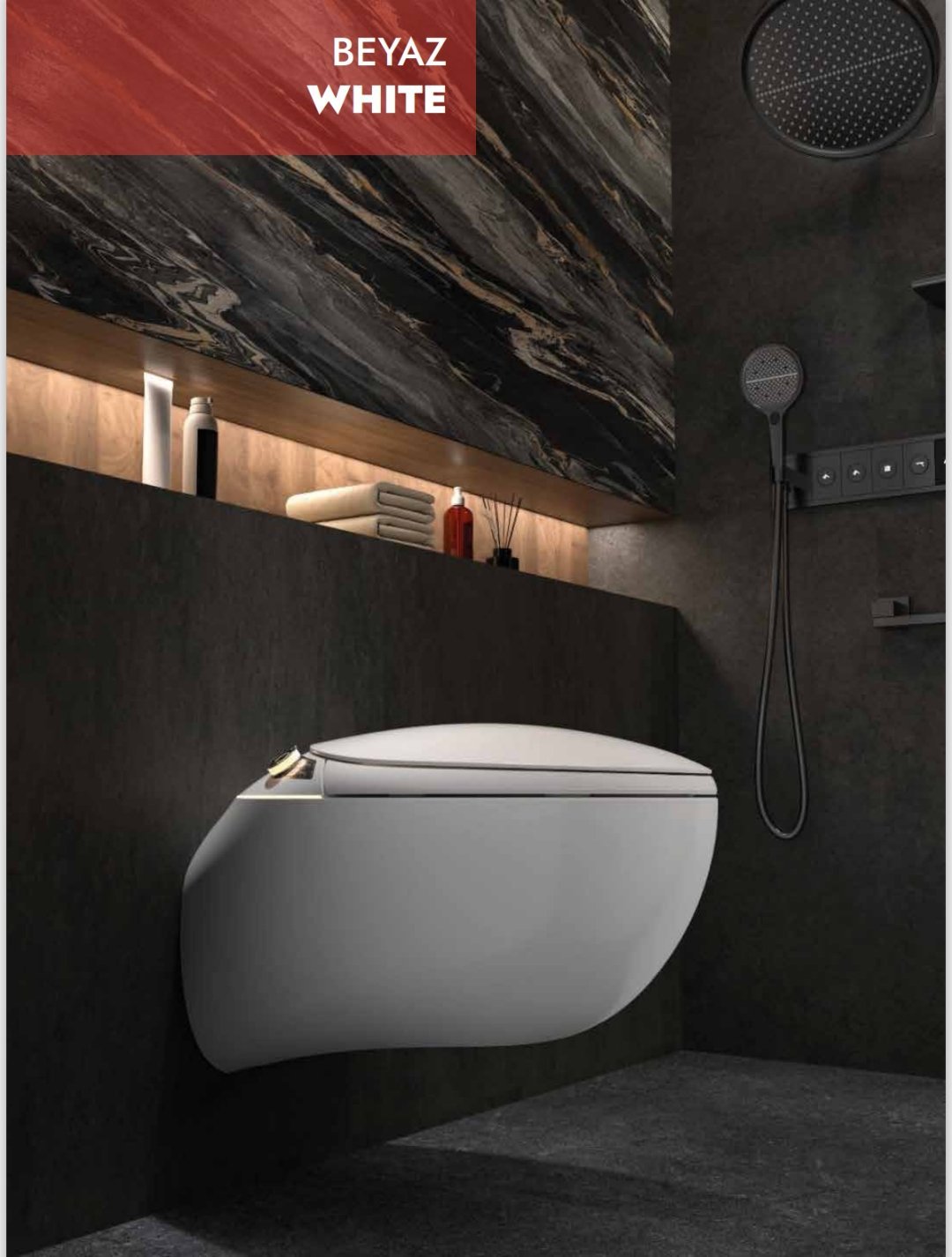 GR 1851 Duvara Monte Smart Klozet White