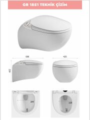 GR 1851 Duvara Monte Smart Klozet Pınk