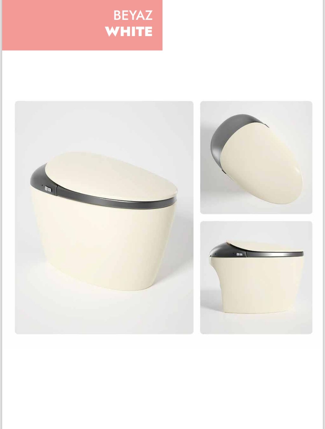 GR 1858 Duvara Monte Smart Klozet White