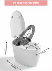 GR 1858 Duvara Monte Smart Klozet Orange