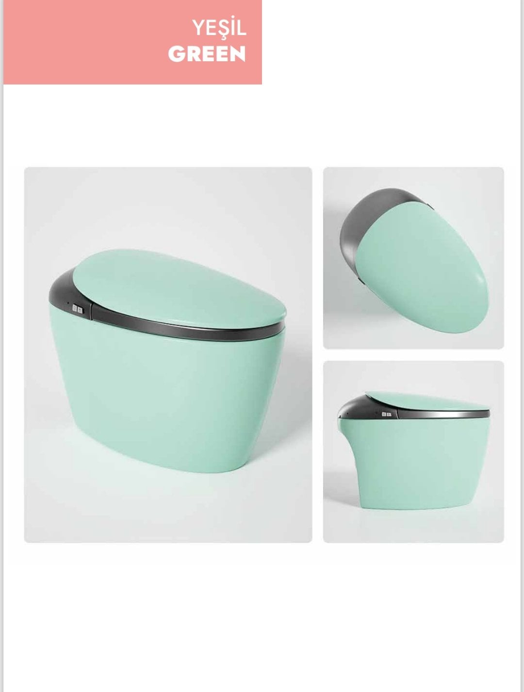 GR 1858 Duvara Monte Smart Klozet Green