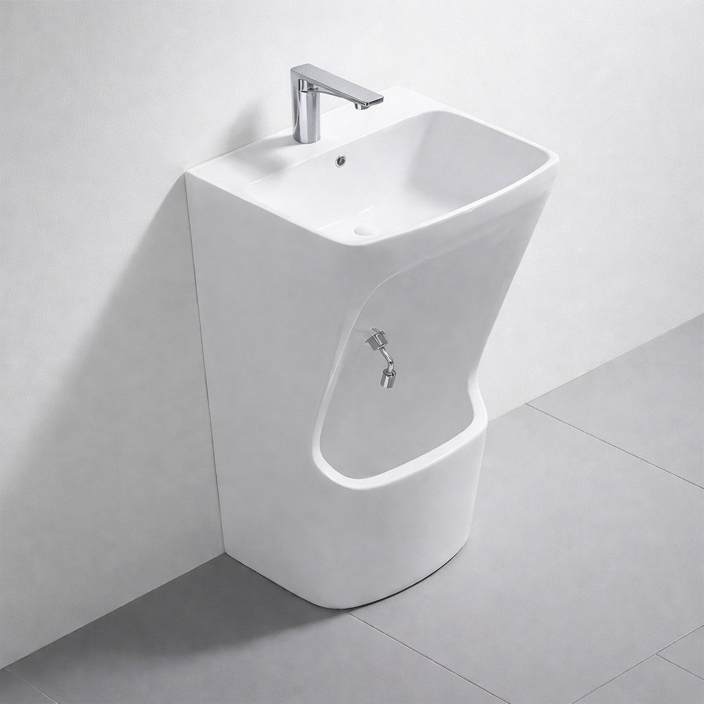 Abdest Lavabosu Alt ve Üst Batarya Sensörlü T3890