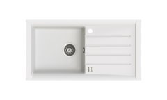 PROFIR 860 Granit Evye 1 Gözlü Damlalıklı Mermer Beyazı