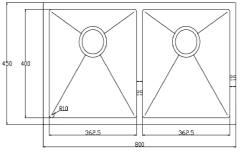 GR 8045 CHROME PASLANMAZ ÇELİK EVİYE