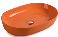 Tezgah Üstü Çanak Lavabo GR 1455 PARLAK TURUNCU