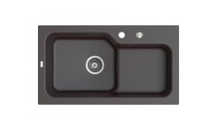 AKO 800 Granit Evye 1 Gözlü Damlalıklı Çelik Metalik