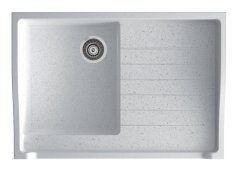 RUBID 895 Granit Evye 1 Gözlü Damlalıklı Mermer Beyazı