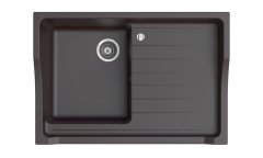 RUBID 895 Granit Evye 1 Gözlü Damlalıklı Çelik Metalik