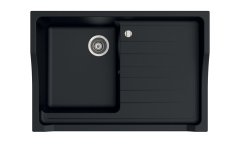 RUBID 895 Granit Evye 1 Gözlü Damlalıklı Siyah Metalik