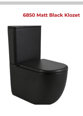6850 Klozet Matt Black