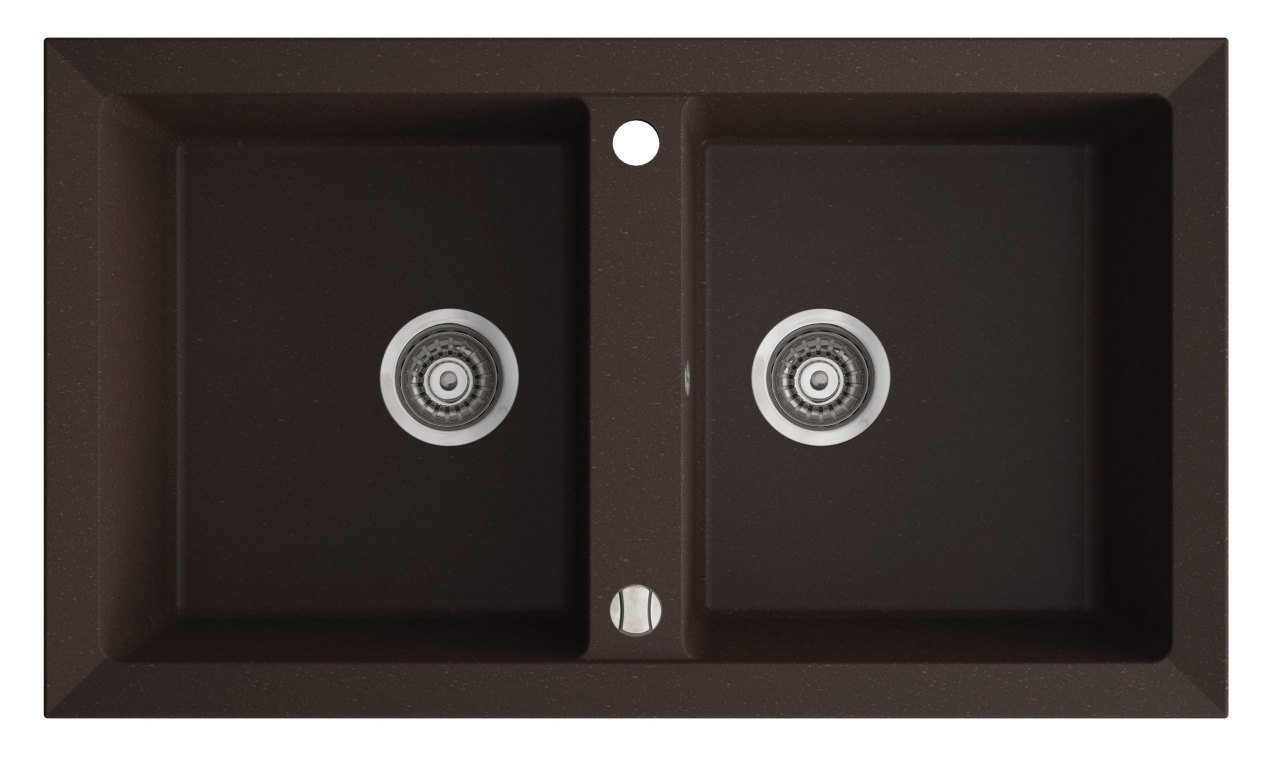 CIRE 870 Granit Evye 2 Gözlü Damlalıksız Siyah Metalik