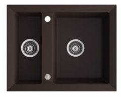 CIRE 630 Granit Evye 1,5 Gözlü Damlalıksız Siyah Metalik