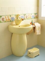 F02 Ördek Figürlü Çoçuk Lavabo Armatürü Sarı
