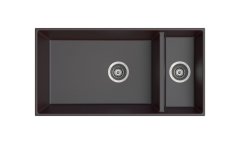 OLWIN I 870 Granit Evye 1,5 Gözlü Damlalıksız Çelik Metalik