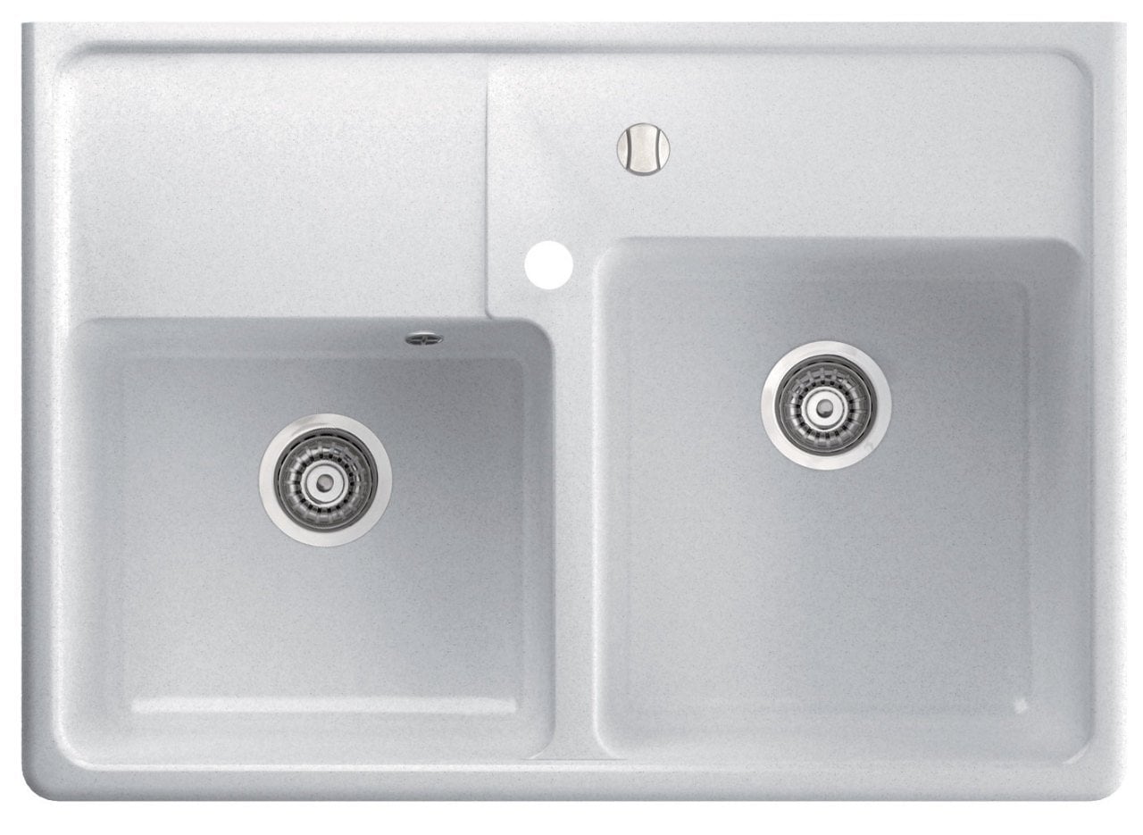 EWIT 895 Granit Evye 2 Gözlü Damlalıksız Mermer Beyazı