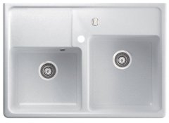 EWIT 895 Granit Evye 2 Gözlü Damlalıksız Mermer Beyazı