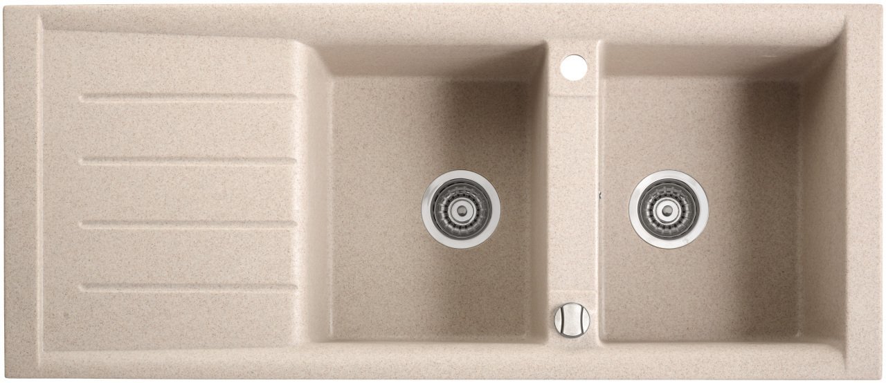 PROFIR1160 Granit Evye 2 Gözlü Damlalıklı Krem (Ecru)