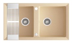 CIRE 870 Granit Evye 2 Gözlü Damlalıksız Krem (Ecru)